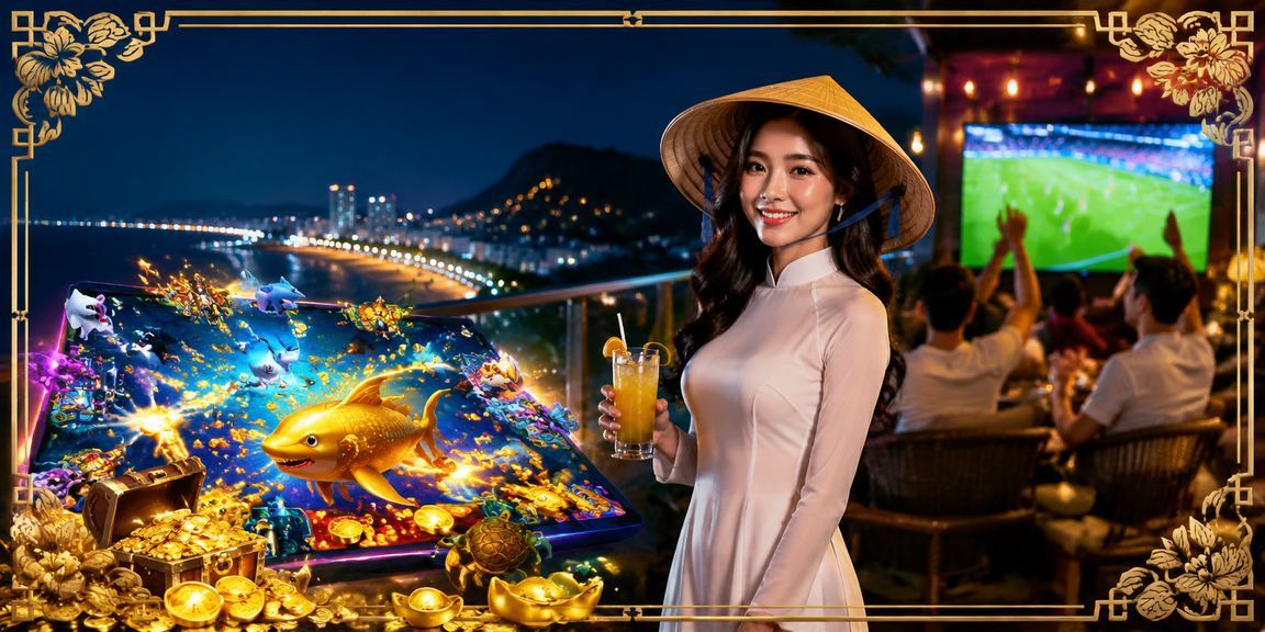 Người đặt cược thể thao tại Vũng Tàu với nón lá truyền thống
